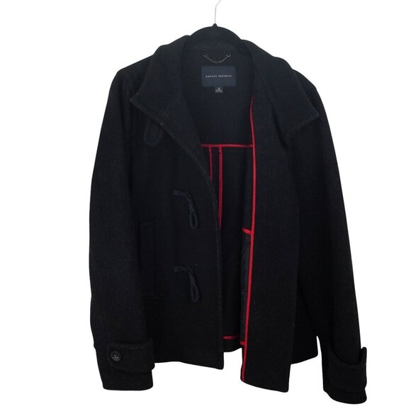 Banana Republic M Womens Wool Peacoat Black - Picture 1 of 4